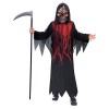 amscan 9907095 – Costume pour enfant Dark Shadow Reaper, Robe avec masque, Faucheuse, Grim Reaper, Carnaval, Fête à thème, Ha