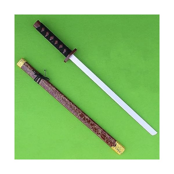 Épée en Bois Katana,Épée De Cosplay Anime,Épée De Samouraï Épée Roronoa Zoro avec Fourreau,Convient Aux Amateurs DAnime Et A