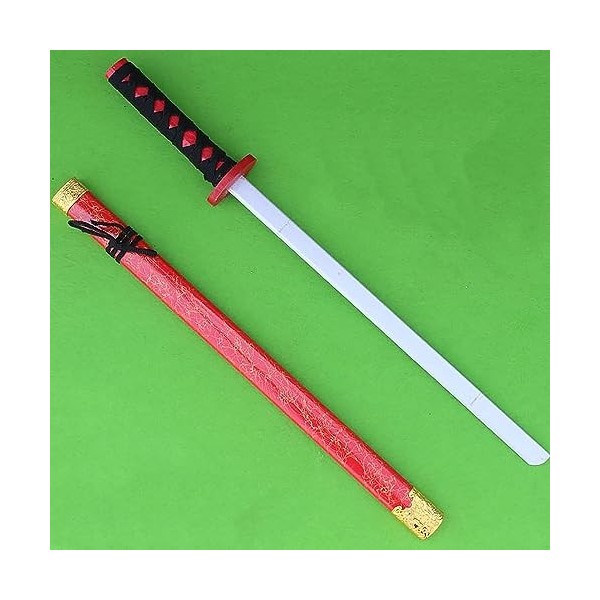 Épée en Bois Katana,Épée De Cosplay Anime,Épée De Samouraï Épée Roronoa Zoro avec Fourreau,Convient Aux Amateurs DAnime Et A