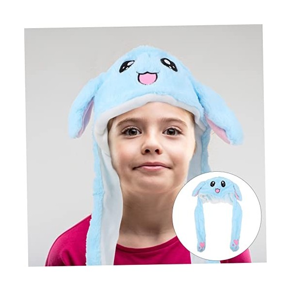 TOYANDONA 3 Pièces Casquette Airbag Lapin Chapeau LED Bonnet Enfants Tenues Pour Enfants Costumes DAnimaux Pour Enfants Faux