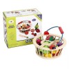 Miaelle Jouet de cuisine mignon fruits légumes avec panier de rangement, kit de découpe jouet de cuisine jeu de rôle