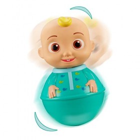 Character Options 07703 Assortiment de Figurines Cocomelon Weebles, Grosses Figurines moulées, JJ, Lune, Jeu imaginatif présc