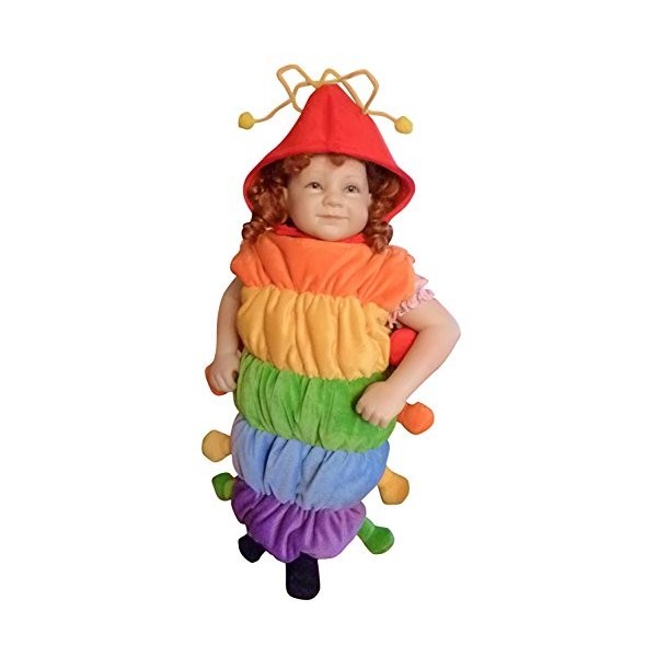 Costume de chenille Seruna F83 taille 86-92 pour les tout-petits, pratique pour porter des vêtements normaux