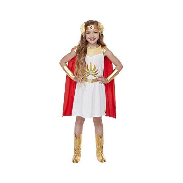 Smiffys Officially Licensed Costume She-Ra sous licence officielle, Filles, 52279M, blanc, M-7-9 Years