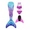 shepretty Queues de Sirène Mermaid Bikini Maillots de Bain Costume Cosplay pour Filles，xiaofenG5,120