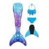 shepretty Queues de Sirène Mermaid Bikini Maillots de Bain Costume Cosplay pour Filles，lanpuG5,130