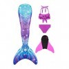 shepretty Queues de Sirène Mermaid Bikini Maillots de Bain Costume Cosplay pour Filles，xiaofenG5,150