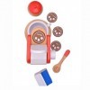 Nesta Toys - Wooden Coffee Maker Toy Kitchen Cooking Toy for Learning and Special Needs Developmental Set for Small ChildrenP