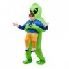 Spooktacular Creations Costume dAlien pour adulte, costume gonflable denlèvement, costume gonflable dAlien pour les fêtes 