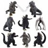 Nesloonp 8 pièces Dinosaure Figurine Poupée, Roi des Monstres Collection de Figurines pour Décoration de Voiture Home Deco Co