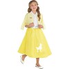 Amscan 9909276 – Déguisement sous licence officielle Sandy Summer Nights pour enfants de 8 à 10 ans, jaune/blanc