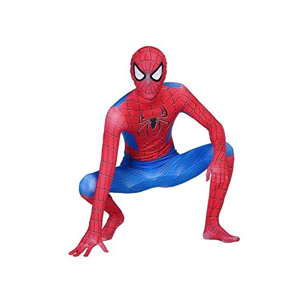 WYCSAD Halloween Kids Spiderman Cosplay Body, vêtements dimitation de super-héros, cadeau de jeu de dessin animé, costume de