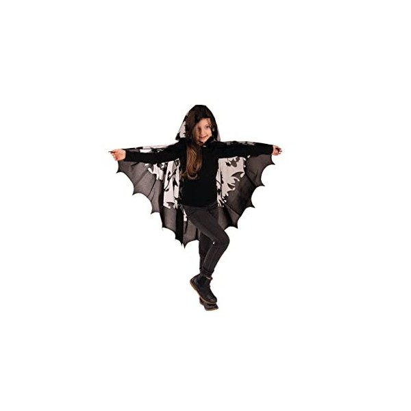 PartyXPeople Cape de chauve-souris pour enfant Noir 12728-152