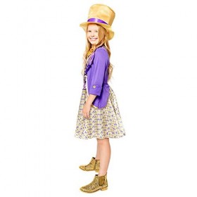 amscan-Willi Wonka Costume dHalloween pour fille 6-8 ans, 9909007