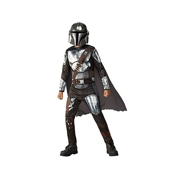 Rubies Costume Mandalorian classique pour garçon ou fille Jumpsuit Officiel de la série Mandalorian avec détails imprimés, ca