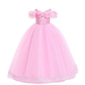 IMEKIS Déguisement de princesse Cendrillon pour fille - Costume de papillon - Pour anniversaire, Halloween, Noël, carnaval, c