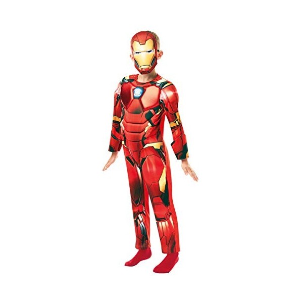 Rubies Marvel Avengers Iron Man Deluxe 640830M Costume pour enfant garçon 5/6 ans