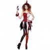 "EVIL HARLEQUIN" dress, cuffs, mini hat - XL 