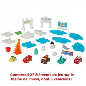 Mattel Disney Pixar Cars Calendrier de lavent, 5 mini-voitures, 24 jours d’accessoires et de surprises, Pour enfants dès 3 a