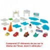 Mattel Disney Pixar Cars Calendrier de lavent, 5 mini-voitures, 24 jours d’accessoires et de surprises, Pour enfants dès 3 a