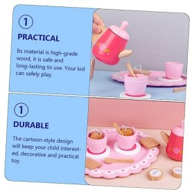 Toyvian 1 Ensemble De Jouets De Maison De Jeu Ensemble Cadeau De Thé pour Enfants Jouet De Jeu De Café Ensemble De Théière Ac