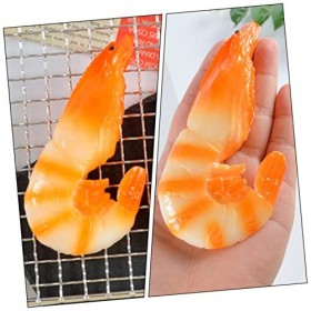 ibasenice 12 Pièces Simulation Modèle De Crevette De Mer Enfants Jouet Alimentaire Jouets Enfants Décor Enfants Jouet Éducati