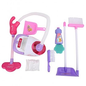Cosiki Jouet de Simulation, Ensemble de Jeu de Nettoyage de Simulation, aspirateur électrique de Simulation pour Tout-Petits 