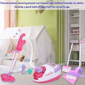 Cosiki Jouet de Simulation, Ensemble de Jeu de Nettoyage de Simulation, aspirateur électrique de Simulation pour Tout-Petits 
