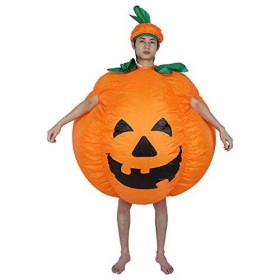 Ruiqas Costume de citrouille gonflable pour Halloween, cosplay, fête, bal masqué