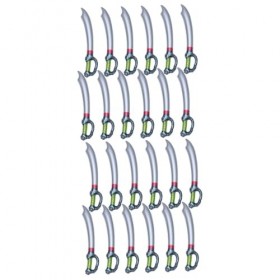 SAFIGLE 24 Pièces Épées Gonflables Pirate Jeu De Jouets Exploser Pirate Faveur De Fête Pirate Costumes dhalloween pour Enfan