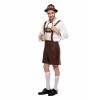 thematys Pantalon court en cuir marron pour homme | Tenue traditionnelle | Vêtements traditionnels | Oktoberfest | Pantalon e