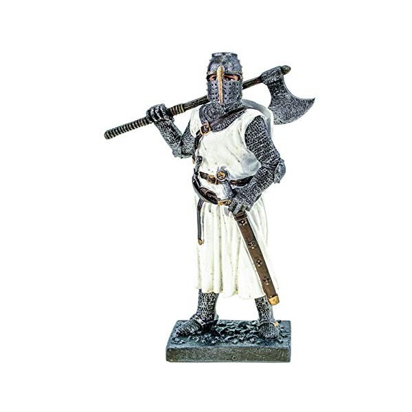 Joh. Vogler GmbH Figurine Templier allemand avec hache et épée 18 cm