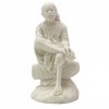 Indianbeautifulart Résine Seigneur Sai Baba Statue Car Dashboard Decorindian Religious Figurine