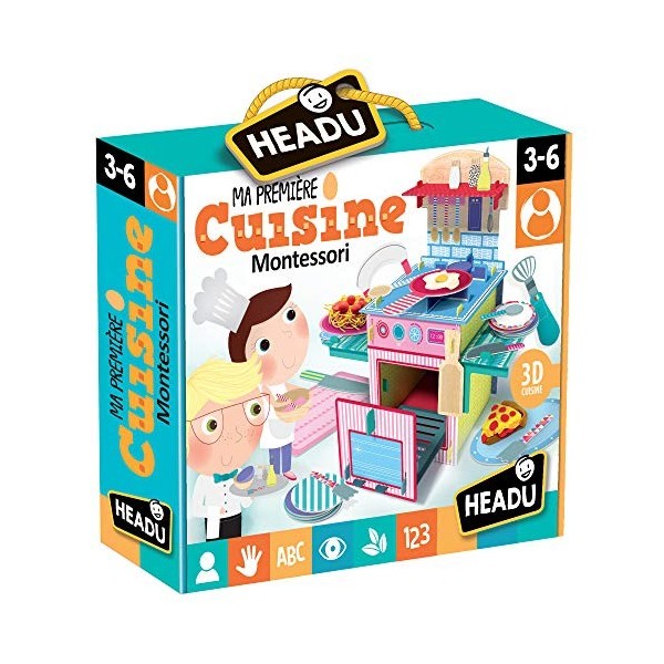 Headu - La mia Prima Cuisine Montessori Jeux éducatifs, Multicolore, IT21468