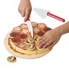 PERTID 2 Pcs Jouet à Pizza | Cuisine pour Enfants,Toy Fast Food Pretend Role Play Accessoires Cuisine avec Garnitures, spatul