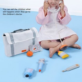 Docteur Jeu de rôle, Promouvoir Relation Soft Peluche Stethoscope Enfants Docteur Kit de jeu avec Sac de rangement pour les j
