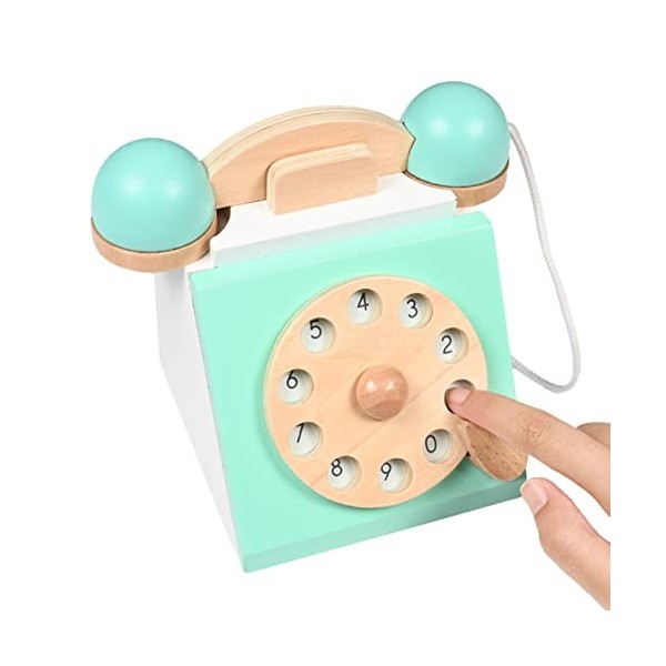 cypreason 2 jouets pour téléphone - Rétro - Téléphone jeu pour enfants - Vert - Avec goût vintage - Exercice pour les compéte