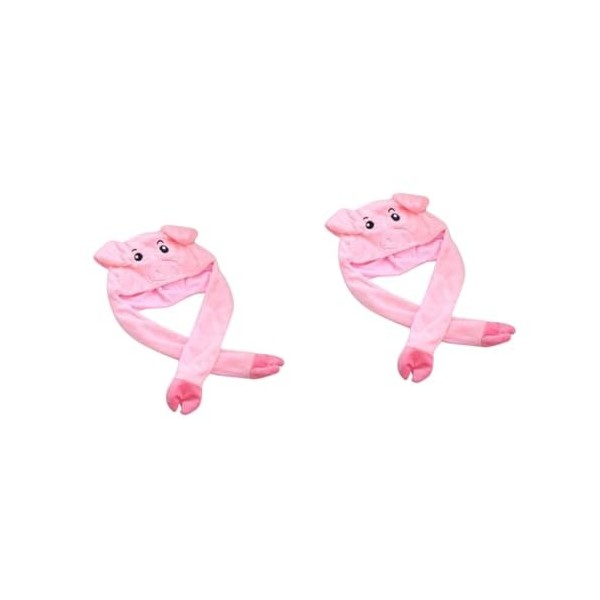 Toyvian Bonnets Mignons 3 Pièces Oreilles Mobiles Chapeau Cochon Chapeau Oreille Chapeau Oreilles Chapeau DOreille En Peluch