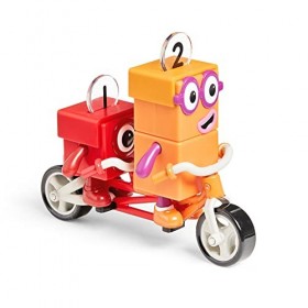 Learning Resources- Aventure à vélo, Jouets Officiels, Numberblocks Un et Deux, Tandem, Casques, Bras Mobiles pour Un Jeu réa