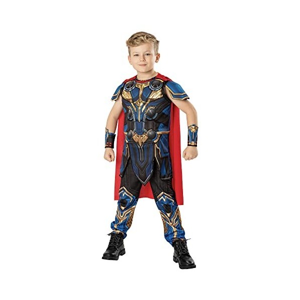 Rubies Costume officiel Marvel Thor : Love and Thunder Thor Deluxe pour enfant de 5 à 6 ans