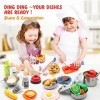 Lot de 37 accessoires de cuisine de 59 pièces en acier inoxydable pour enfants, ustensiles de cuisine, couteau à pizza, jouet