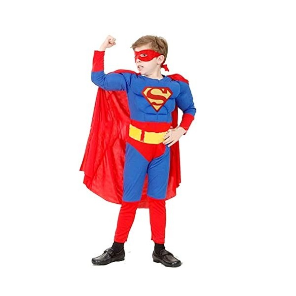 Lovelegis Costume super-héros - super héros - carnaval - Halloween - déguisement - chaud - muscles - hauteur - enfant - taill