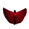 Costume de grandes ailes, Costume dailes de papillon LED pour enfants, Lumières dailes de danse du ventre avec des bâtons t