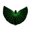 Costume de grandes ailes, Costume dailes de papillon LED pour enfants, Lumières dailes de danse du ventre avec des bâtons t