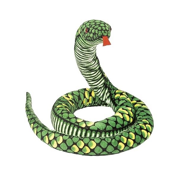 Simulation Serpent Jouet Python Poupée Créative Peluche Serpent Réaliste Serpent Figures Jeu Marionnette Jouet pour Tricky Po