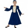 Girls Childs Blue Rich Tudor Princess Historical Book Day Week Fancy Dress Costume Outfit 4-12 years 7-9 years 