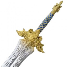 Gaweco Warcraft World King Llane Épée 32" en mousse PU Royal Guardian Sword Cosplay Props Halloween