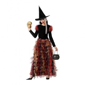 Atosa Déguisement Femme Sorcière à Froufrous