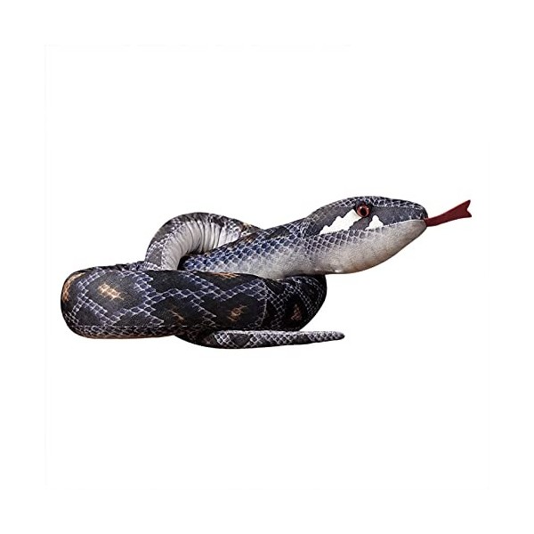 Simulation Serpent Jouet Python Poupée Créative Peluche Serpent Réaliste Serpent Figures Jeu Marionnette Jouet pour Tricky Po