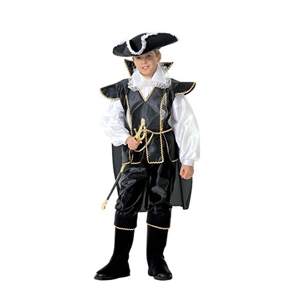 Déguisement de pirate pour enfant costume de mousquetaire 140 cm 9-11 ans Tenue de capitaine pirate habit pour enfant corsair